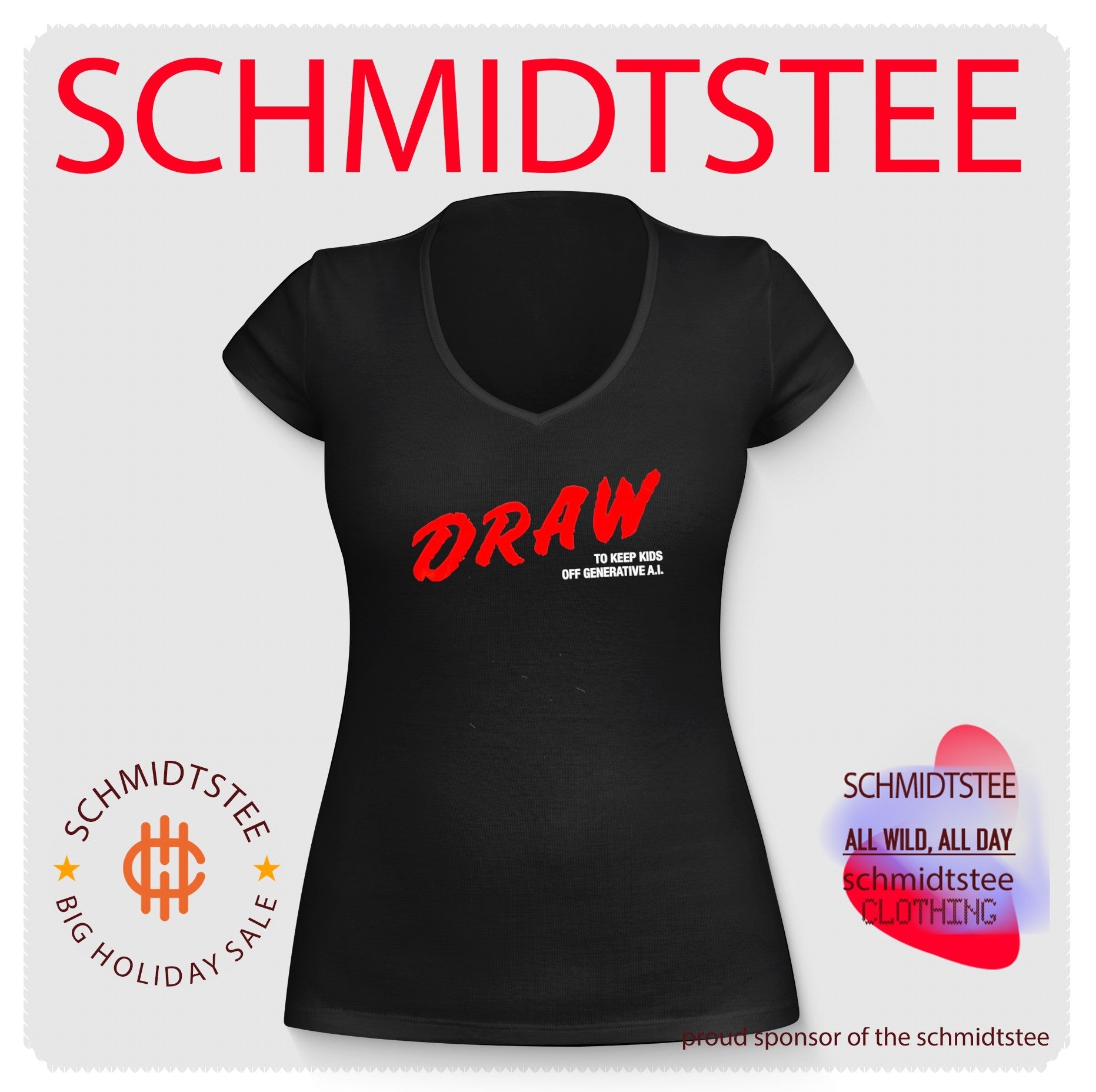 DRAW to keep kids off generative AI shirt