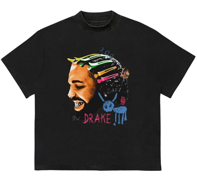 DRAa.keKE All The Dogs Rap T-Shirt Everyday Graphic Tee Vintage Tee for Fans Hoodie, Sweatshirt | TeeBloomCo.com