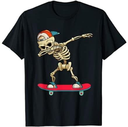 Dabbing Skate Skeleton T-Shirt Menswear Top Hoodie, Sweatshirt | TeeBloomCo.com