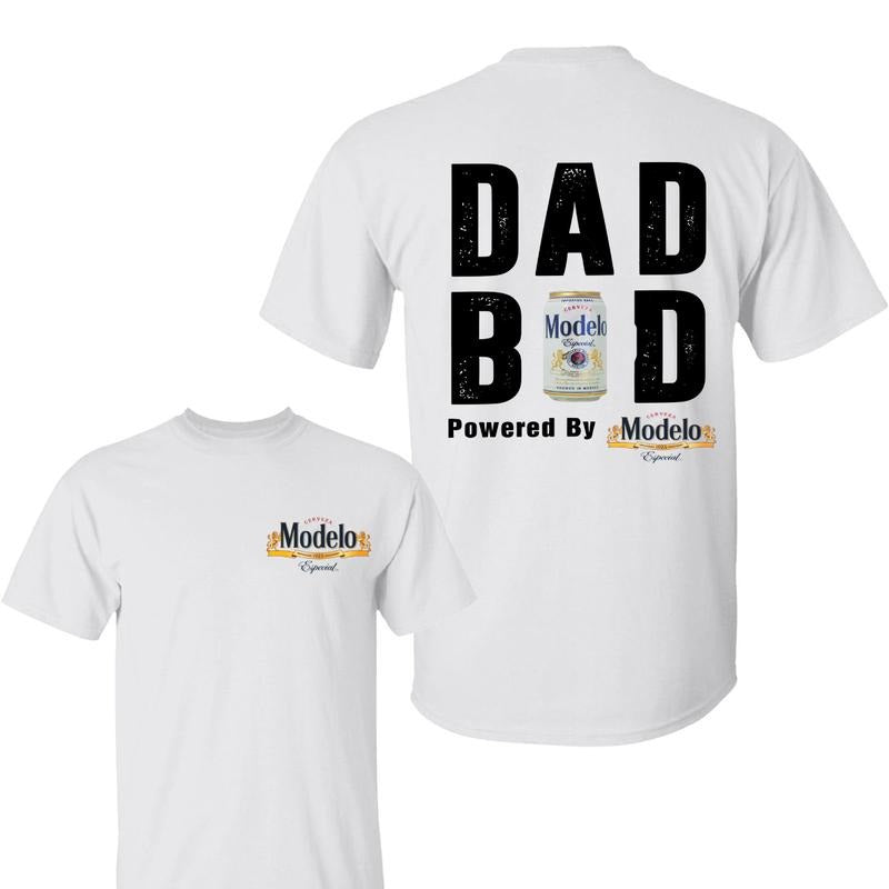 Dad Bod Powered By Modelo Shirt, Dad Bod Shirt, Trendy Beverage Apparel, Perfect Gift for Dads, For Men And Women Hoodie,...