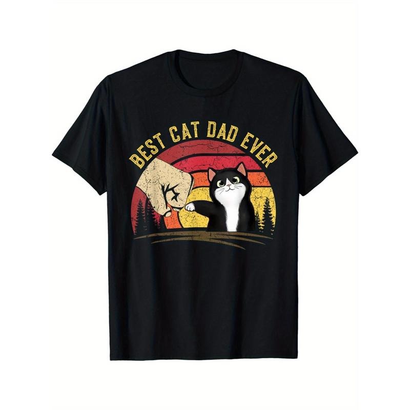 Dad Father's Day Cat Dad, vintage best cat Dad T-shirt  made in usa Hoodie, Sweatshirt | TeeBloomCo.com