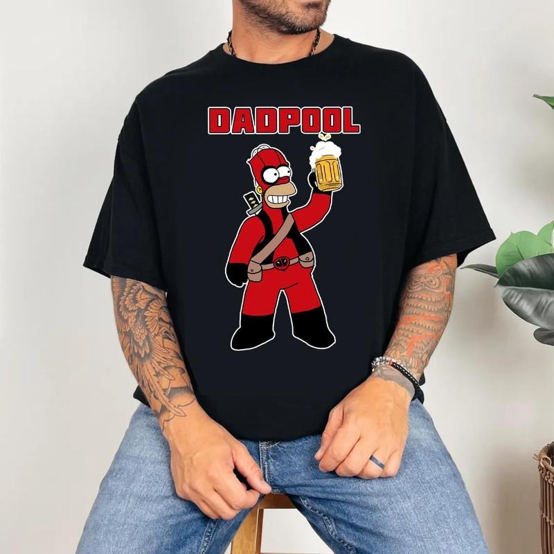 Dadpool Funny Homer Deadpool Dad Shirt, Graphic Tee Father's Day Gift Hoodie, Sweatshirt | TeeBloomCo.com