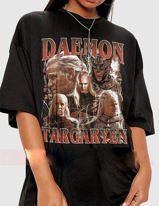 Daemon Targaryen Shirt, Daemon Targaryen House Of Dragon T-shirt, Got Shirt2084 Cotton Crewneck Cotton Crewneck Hoodie,...