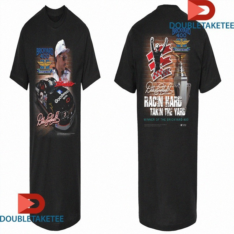Dale Earnhardt Checkered Flag Sports 1995 Goodwrench 400 Winner Of The Brickyard Indianapolis Motor Speedway Shirts