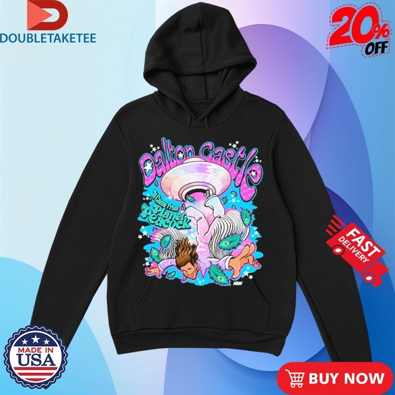 Dalton Castle It Came From Planet Peacock AEW Shirts