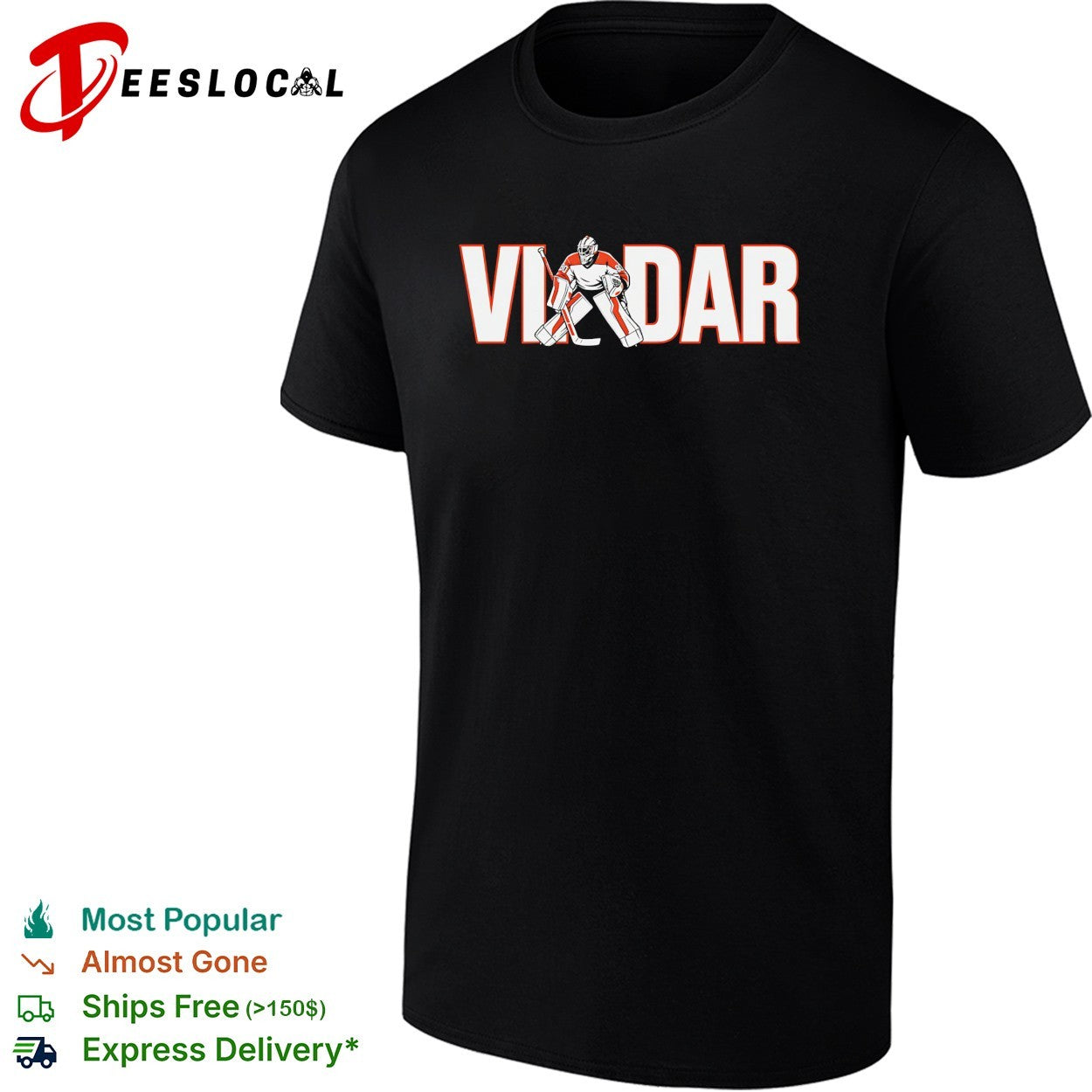 Dan Vladar Philadelphia Flyers goalie typography shirt