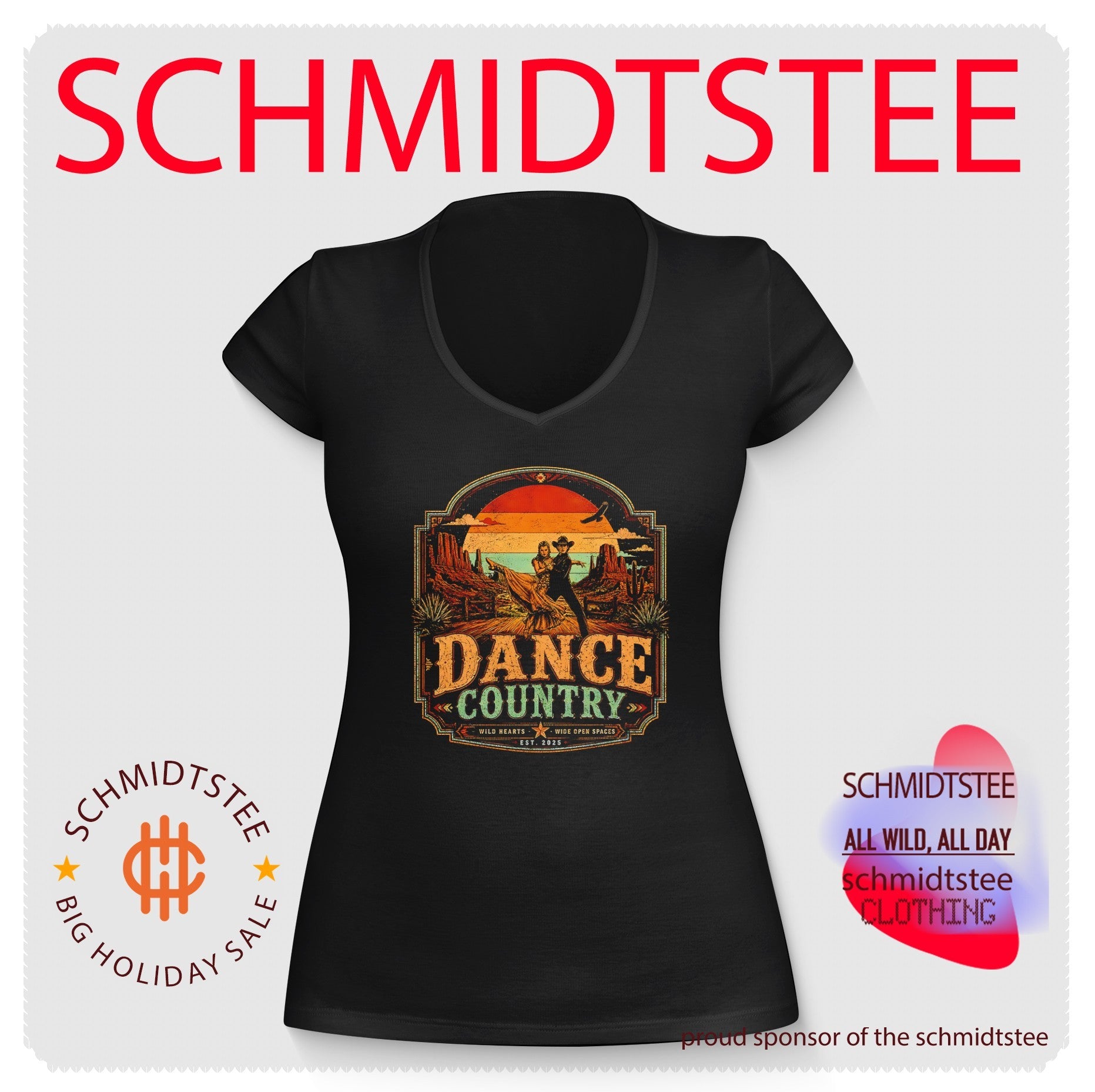 Dance Country Wild Hearts Wide Open Spaces Est 2025 shirt