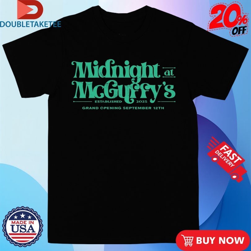 Dance Gavin Dance Midnight At Mcguffy’s Est 2025 Grand Opening September 12th Shirts