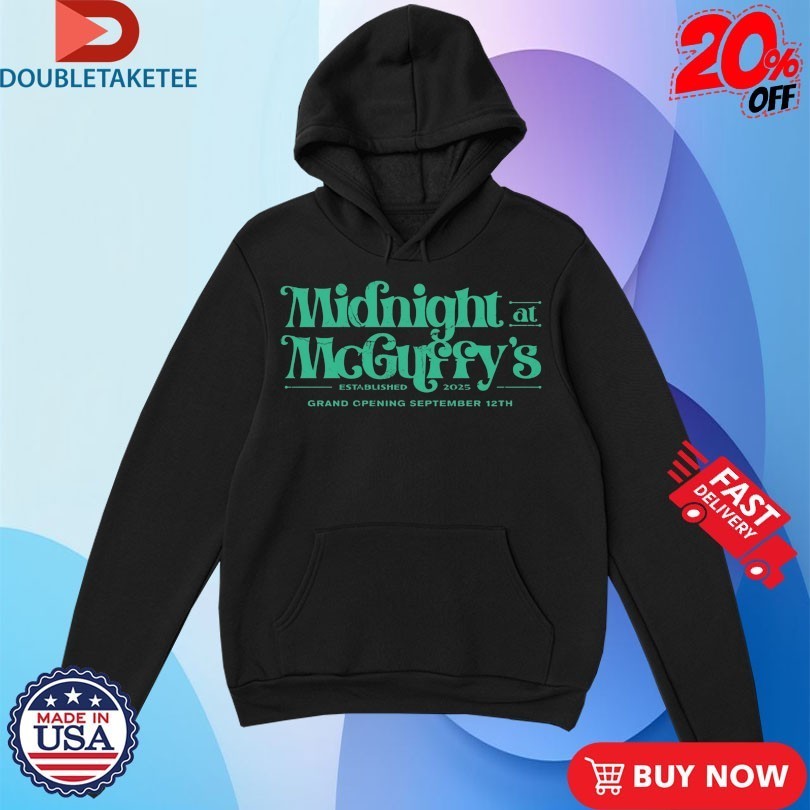 Dance Gavin Dance Midnight At Mcguffy’s Est 2025 Grand Opening September 12th Shirts