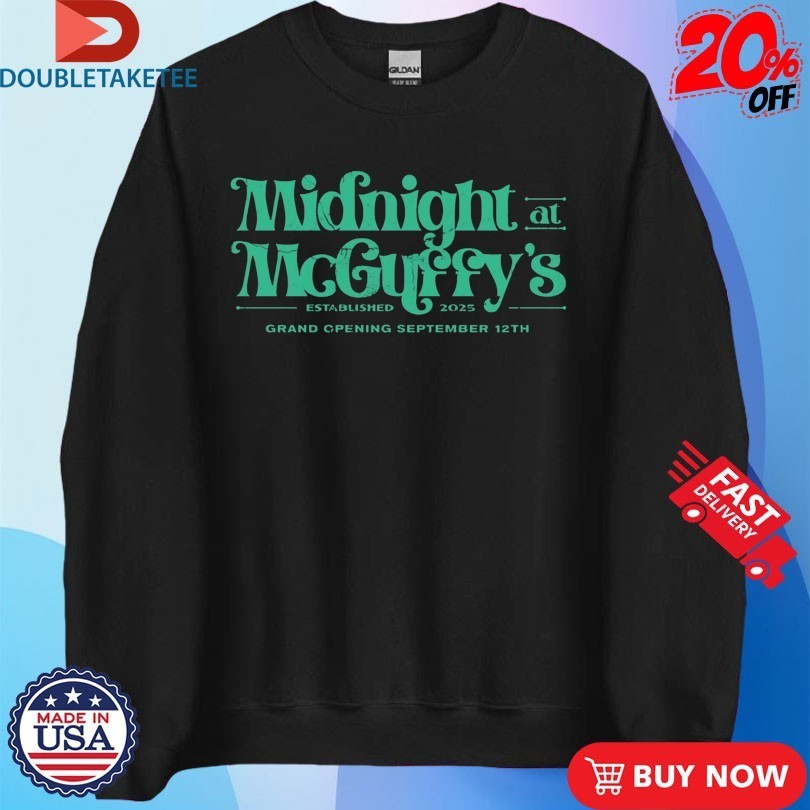 Dance Gavin Dance Midnight At Mcguffy’s Est 2025 Grand Opening September 12th Shirts