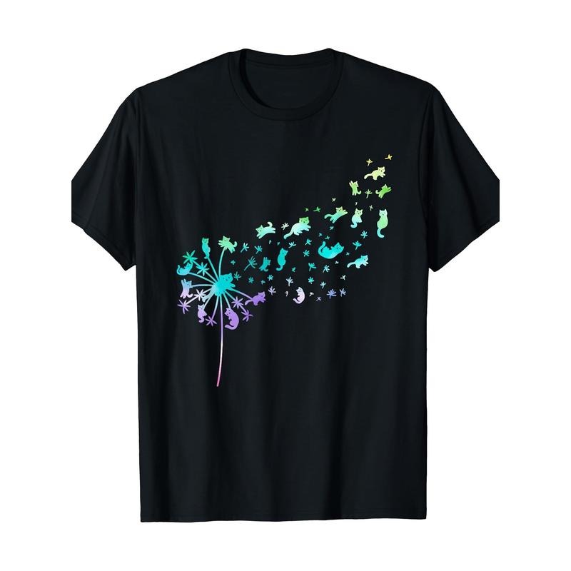 Dandelion Cat Lovers Cat Fans Flower Power Dandelions T-Shirt Made in USA Hoodie, Sweatshirt | TeeBloomCo.com