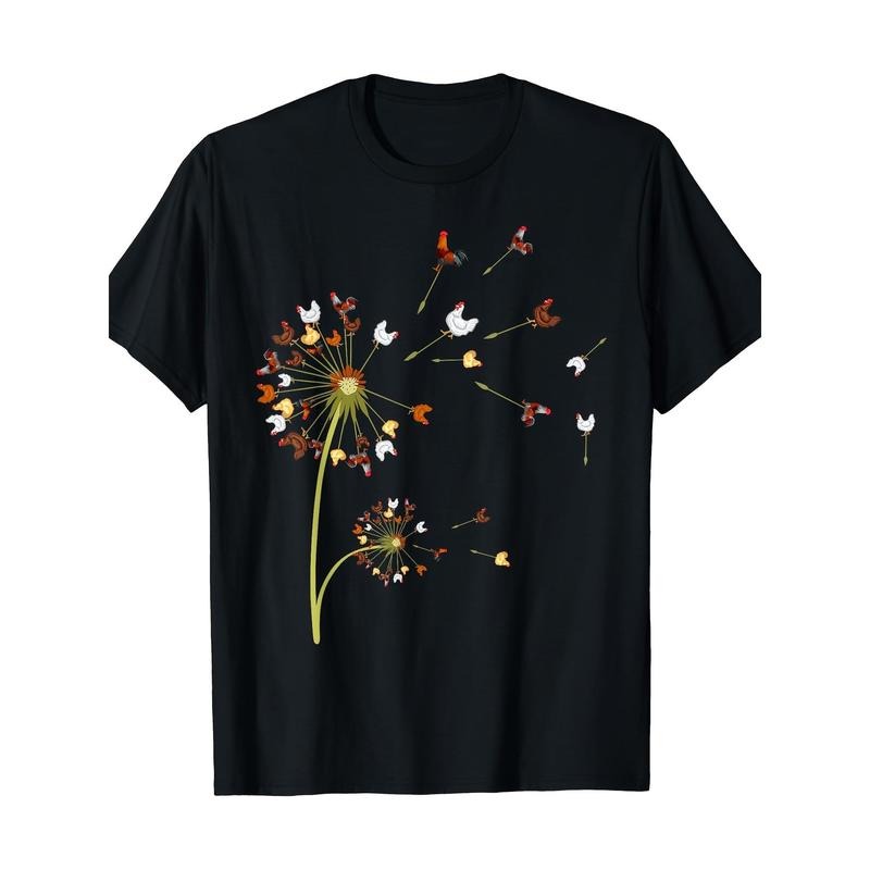 Dandelion Tree Design Chick Lover T-shirt Made in USA Hoodie, Sweatshirt | TeeBloomCo.com