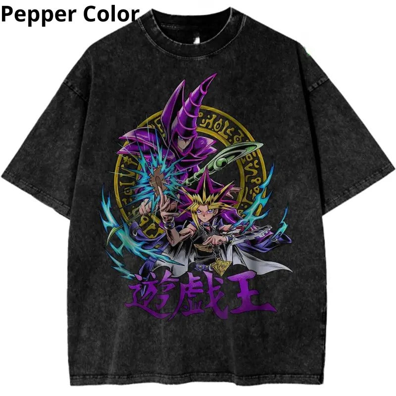 Dark Magician Shirt, Yugi Muto Shirt, Yu-Gi-Oh! Shirt, Anime Shirt, Unisex Cotton Tees, T-shirt For man Top Menswear...