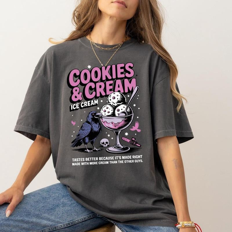 Dark Romance Shirt, Butcher and Blackbird Design Shirt, Morally Grey Couple Shirt , Cookie & Cream Ice Cream , Brynne...