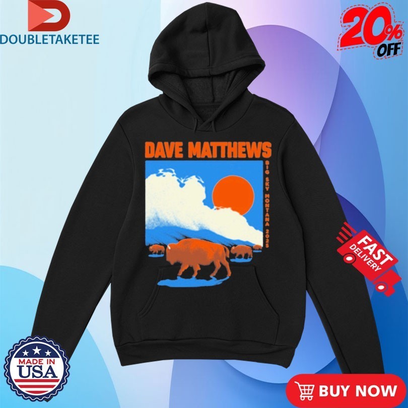 Dave Matthews Band Big Sky Motana Event 2025 Bison Shirts