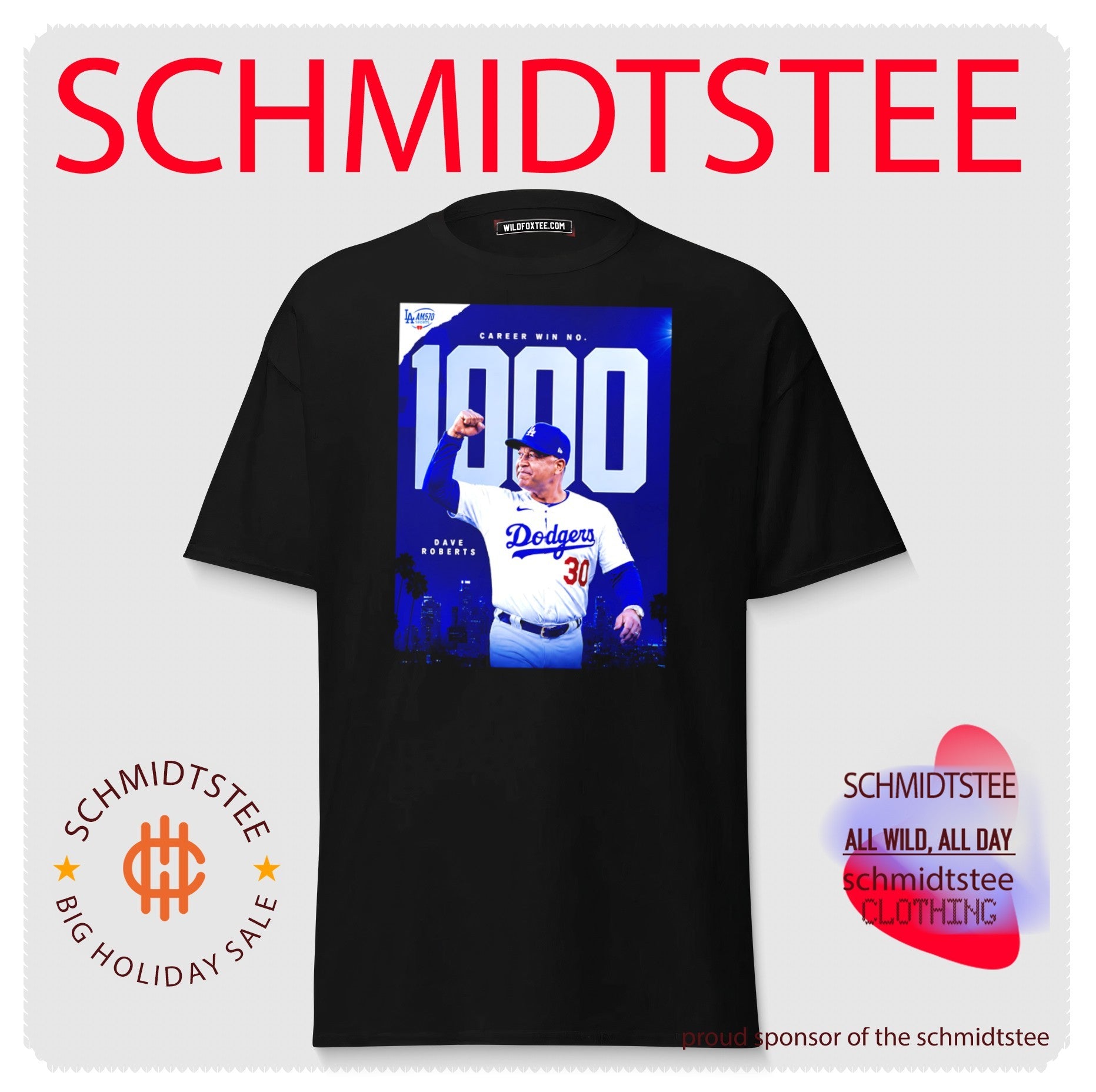 Dave Roberts 1000 Career Wins Los Angeles Dodgers shirt
