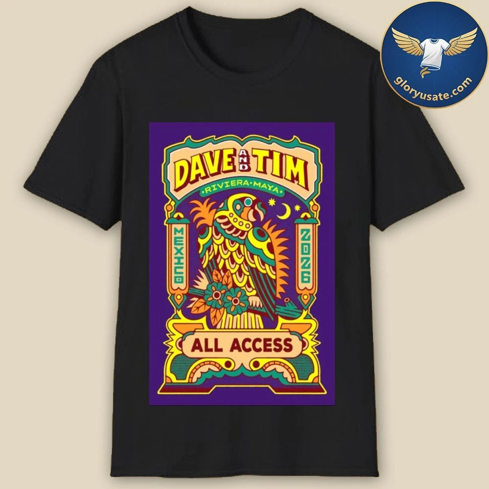 Dave &amp; Tim Riviera Maya 2026 Tour Poster Shirt