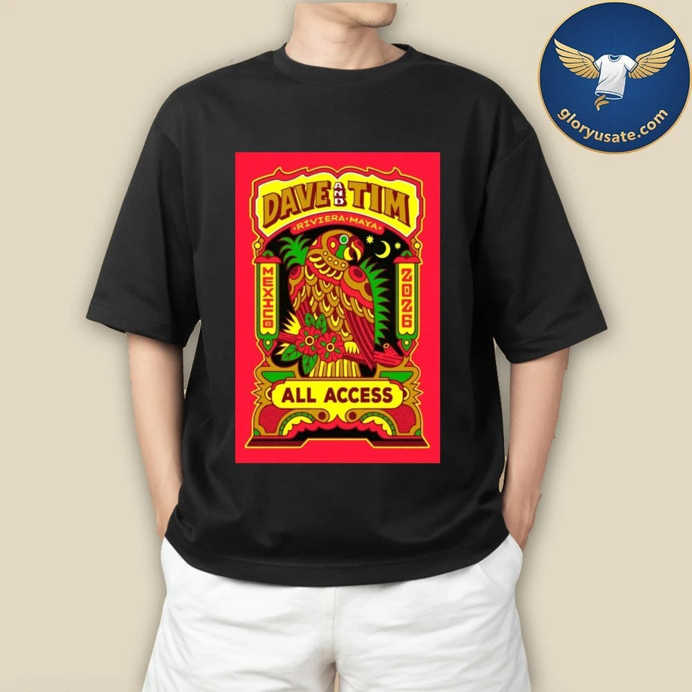 Dave &amp; Tim Riviera Maya Fall Tour 2026 Poster Shirt