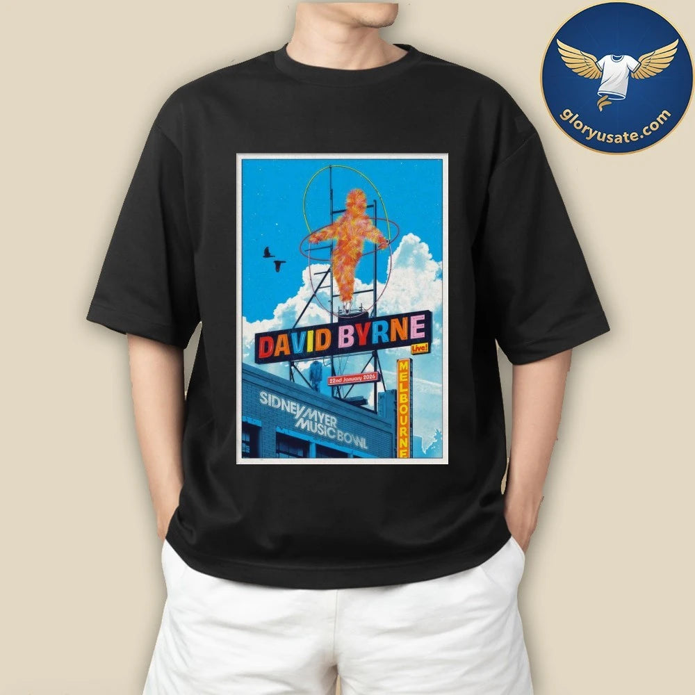 David Byrne Jan 22 2026 Melbourne AUS Poster Shirt