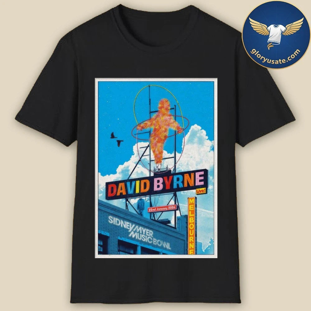David Byrne Jan 22 2026 Melbourne AUS Poster Shirt