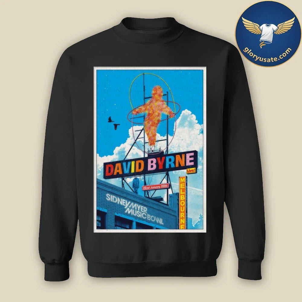 David Byrne Jan 22 2026 Melbourne AUS Poster Shirt