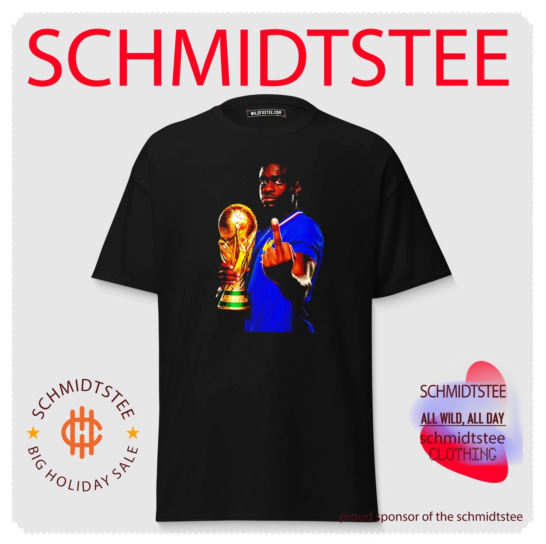 Dayot Upamecano France National Team World Cup Champion 2026 middle finger shirt