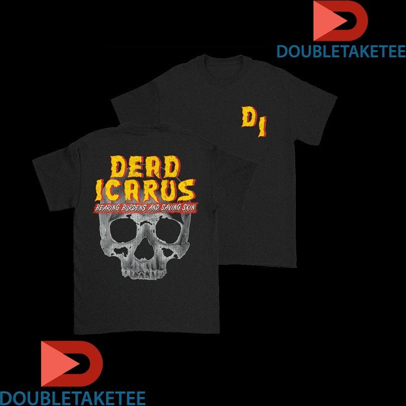 Dead Icarus Bearing Burdens And Saving Skin Skull Logo Shirts