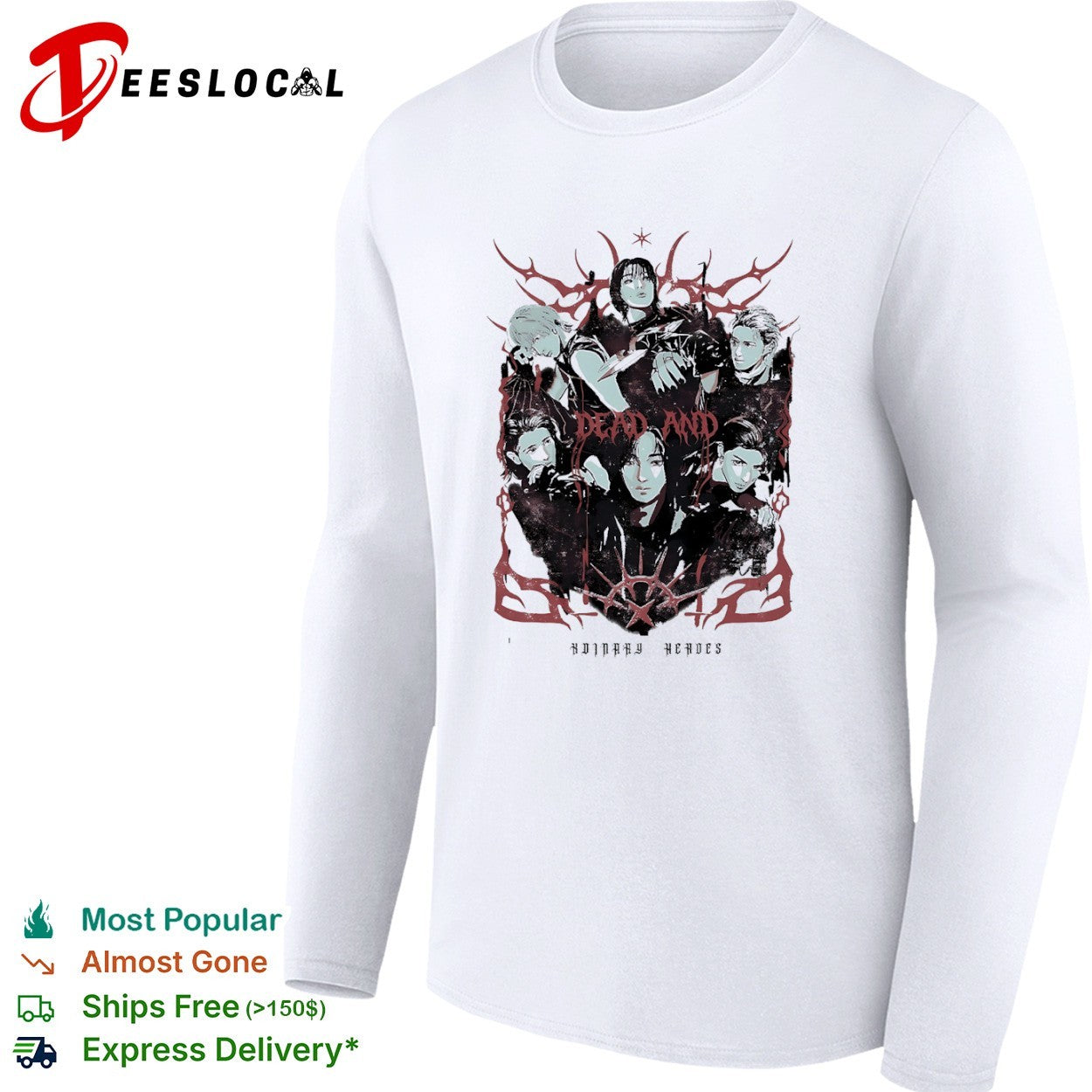 Dead and Ordinary Heroes Ateez Kpop Group Members Kpop Music shirt
