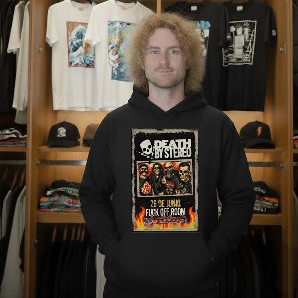 Death By Stereo 26 De Junio 2026 Fuck Off Room, Mexico Poster Shirt