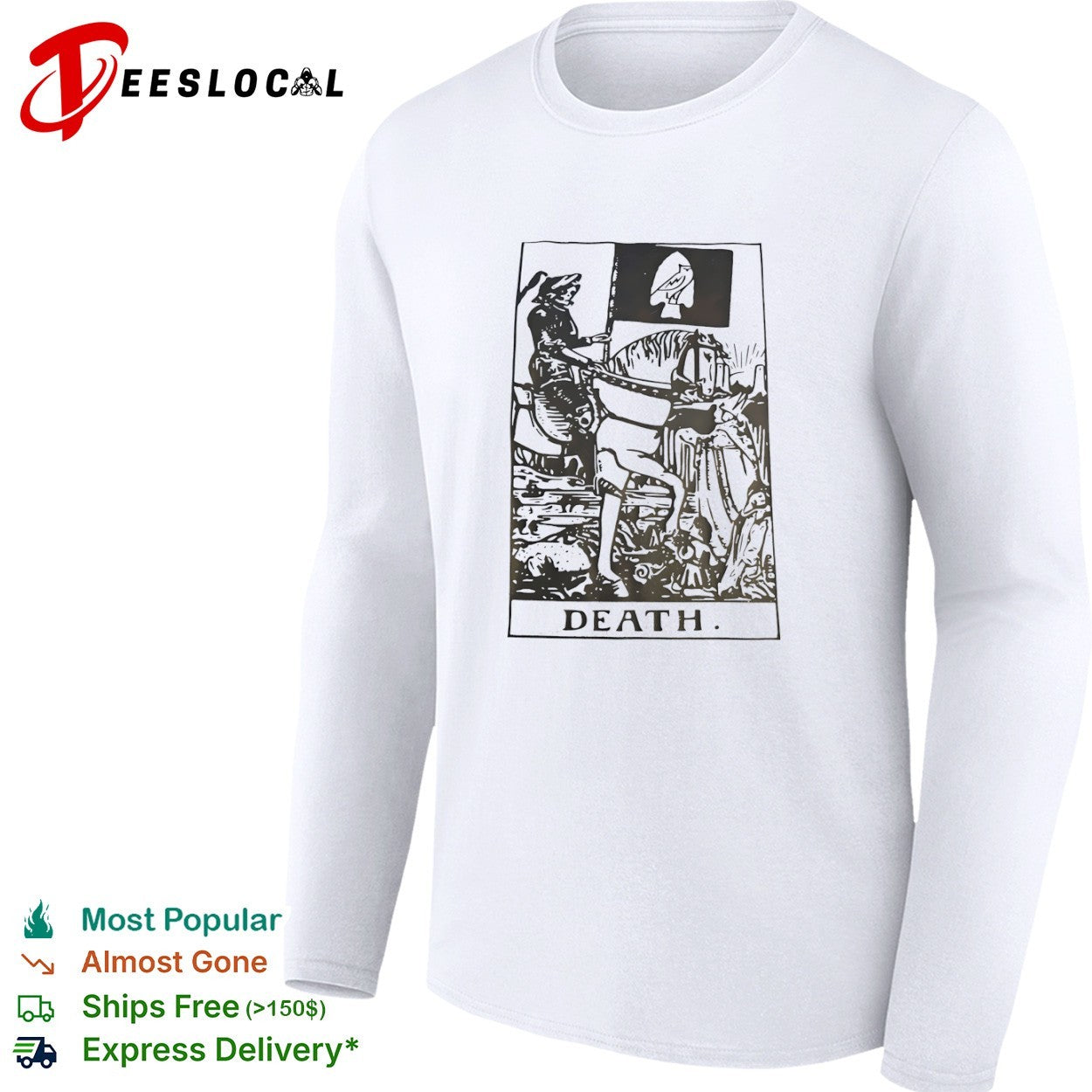 Death Tarot Card Parody shirt