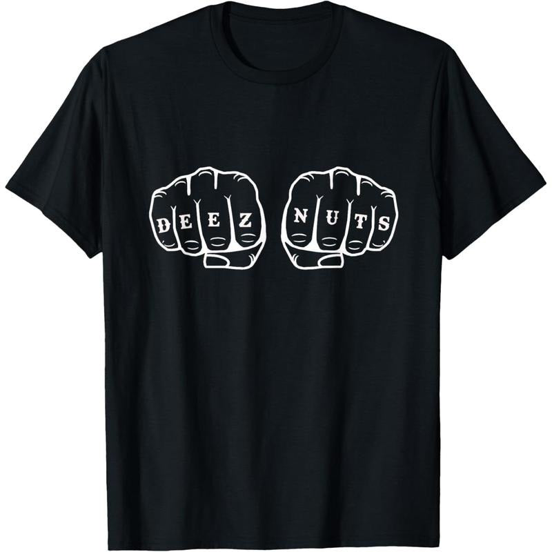 Deez Nuts Funny Knuckles Tattoo T-Shirt made in usa Hoodie, Sweatshirt | TeeBloomCo.com