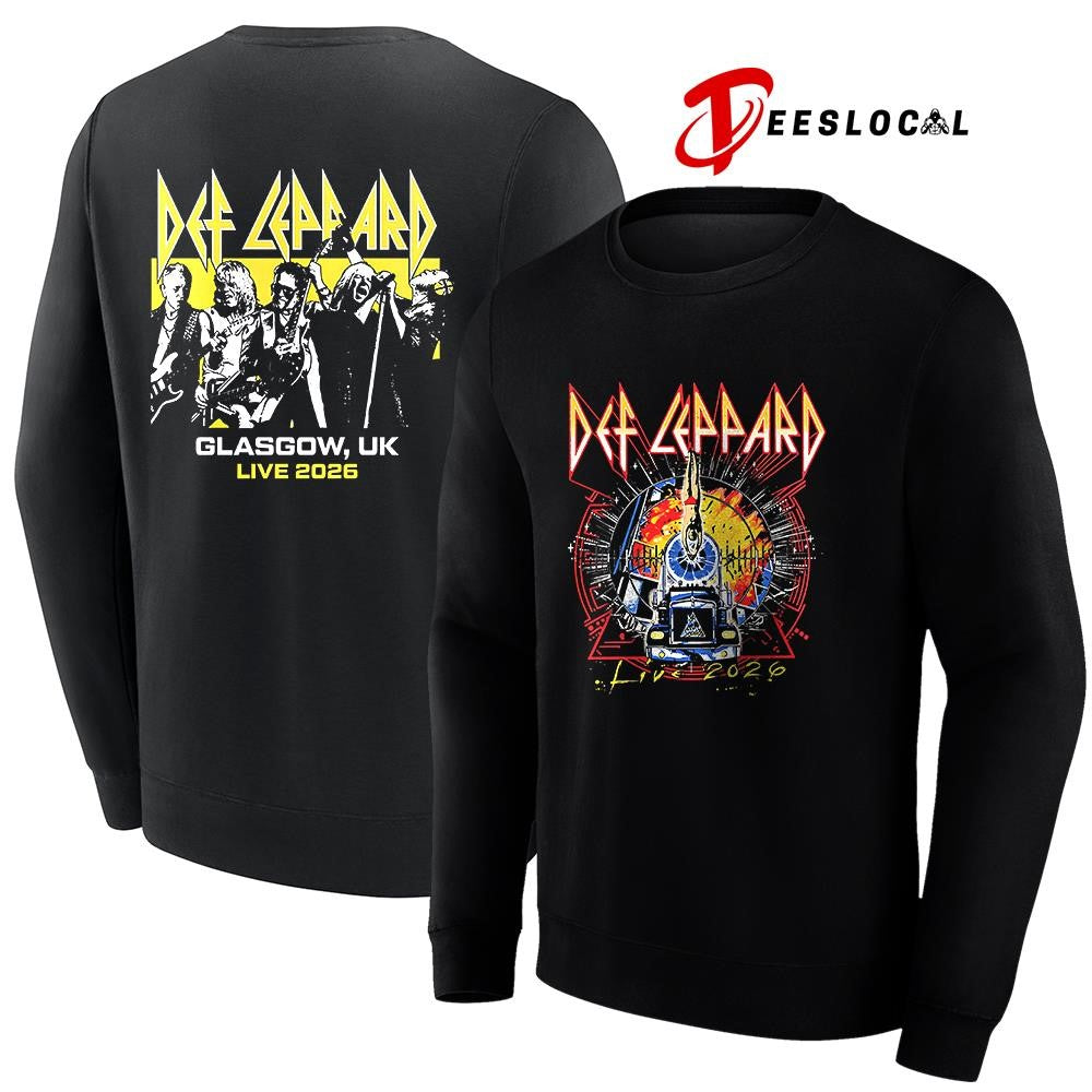 Def Leppard tour UK and EU Glasgow UK event shirt