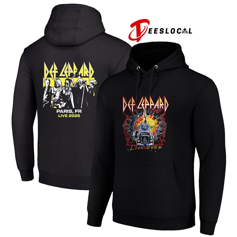 Def Leppard tour UK and EU Paris France event shirt