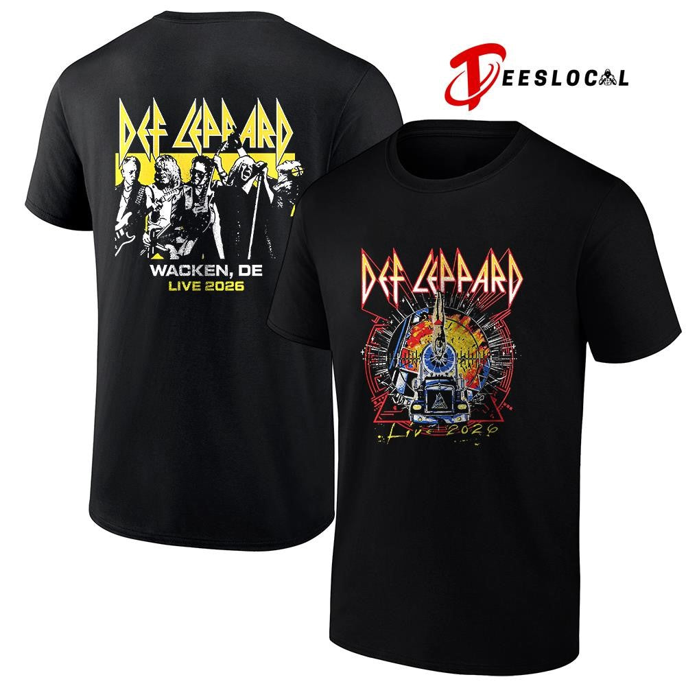 Def Leppard tour UK and EU Wacken Germany event shirt