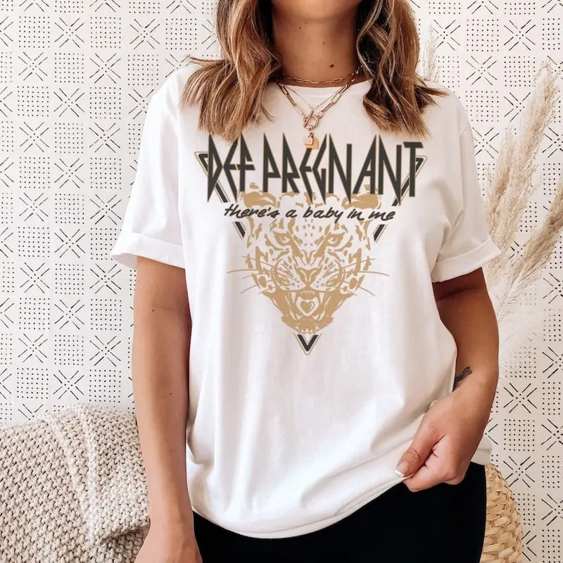 Def Pregnant Graphic Tee, Cute Funny Pregnancy Shirt Hoodie, Sweatshirt | TeeBloomCo.com