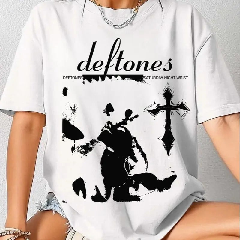 Deftones Adrenaline Cotton shirt, Deftones Short Sleeve Shirt, Deftones Around The Fur Cat Band T-Shirt, Deftones Tour...