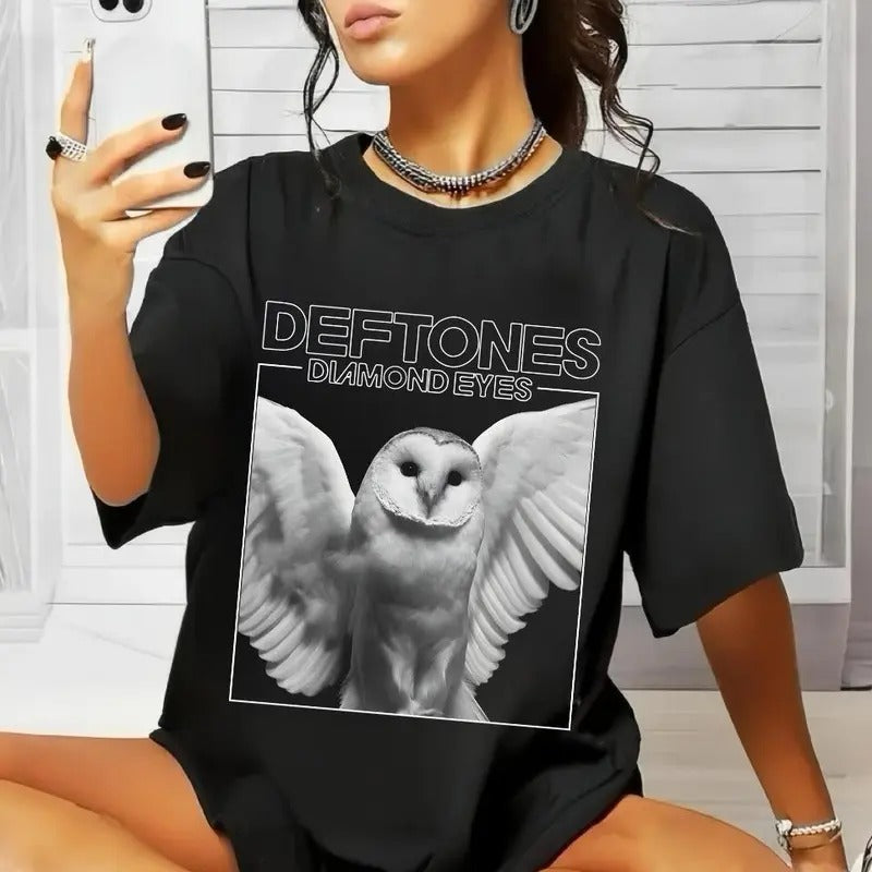 Deftones Tour Rock Band T-Shirt, Diamond Eyes Album Tee, Rock Music Band Shirt Menswear Top, Y2K Deftones Shirt, Gothic...