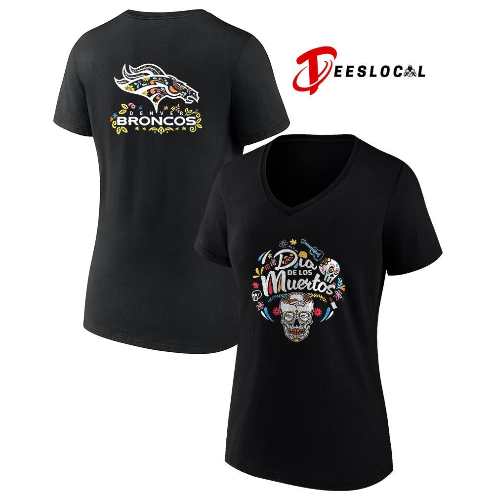 Denver Broncos Día de los Muertos shirt