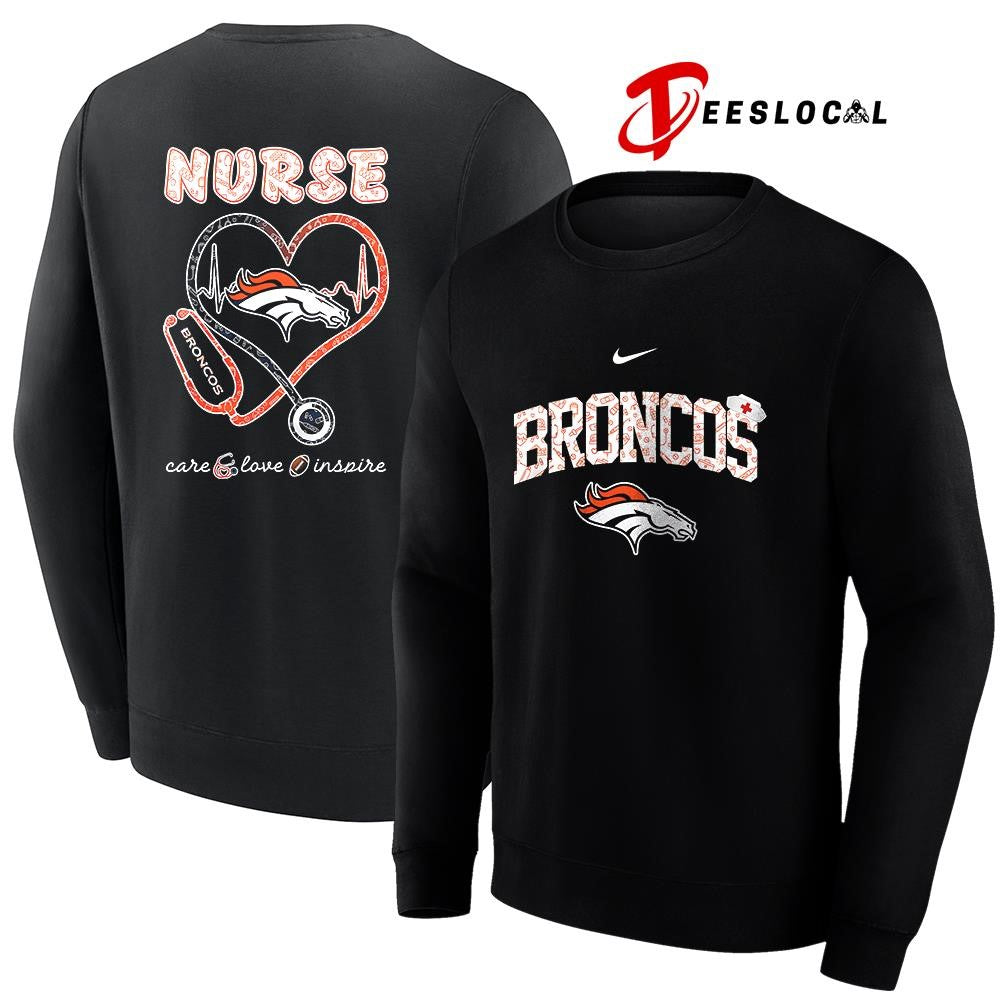 Denver Broncos x Nurse care love inspire logo shirt