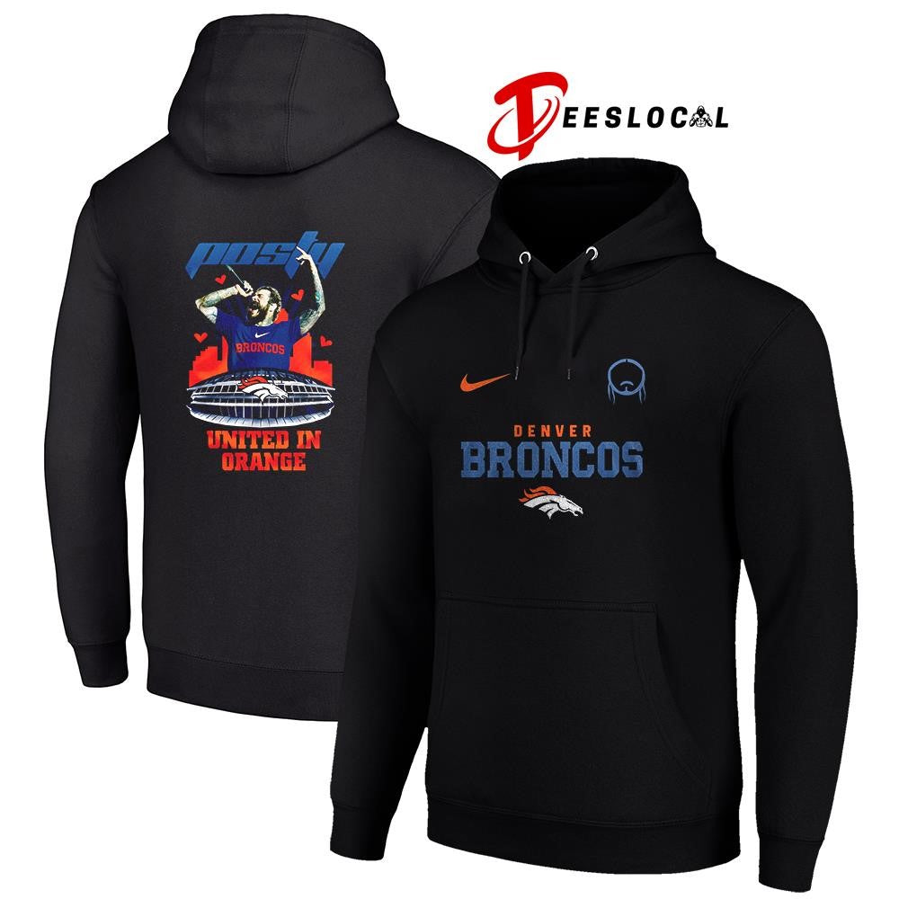 Denver Broncos x Post Malone Posty stadium shirt