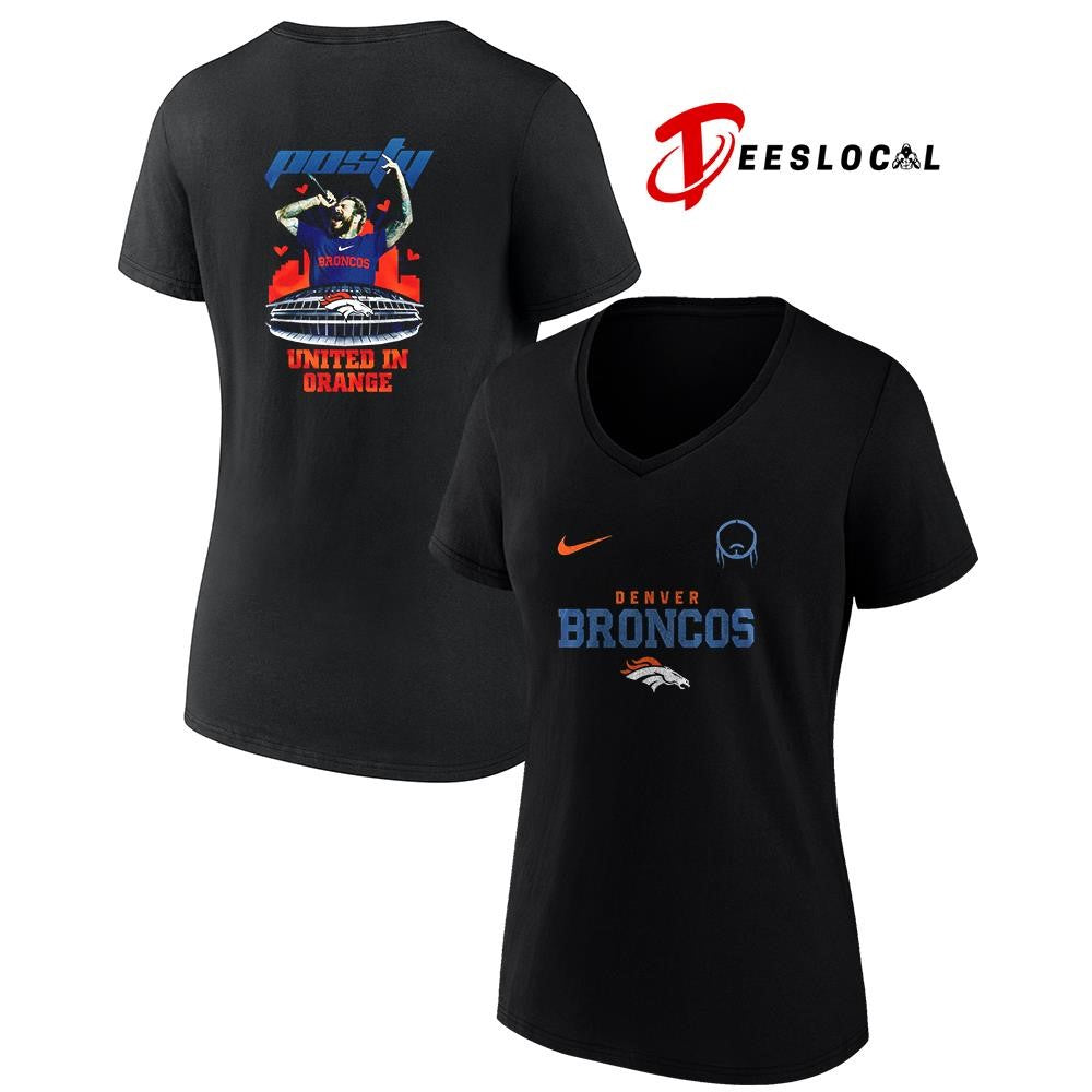Denver Broncos x Post Malone Posty stadium shirt