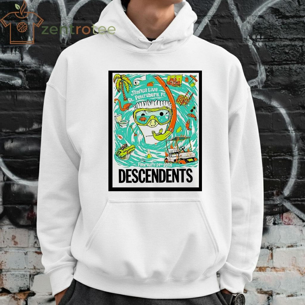 Descendents Jannus Live St Petersburg Fl February 24th 2026 poster tee