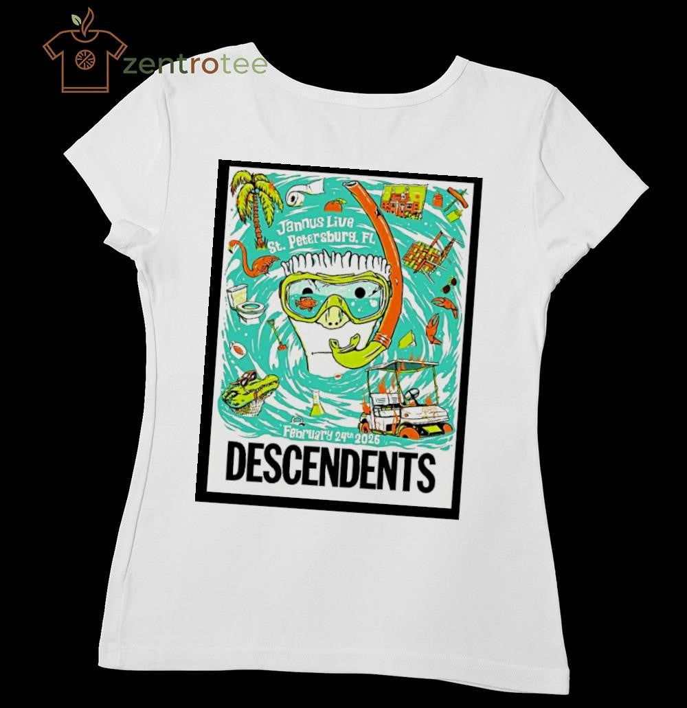 Descendents Jannus Live St Petersburg Fl February 24th 2026 poster tee