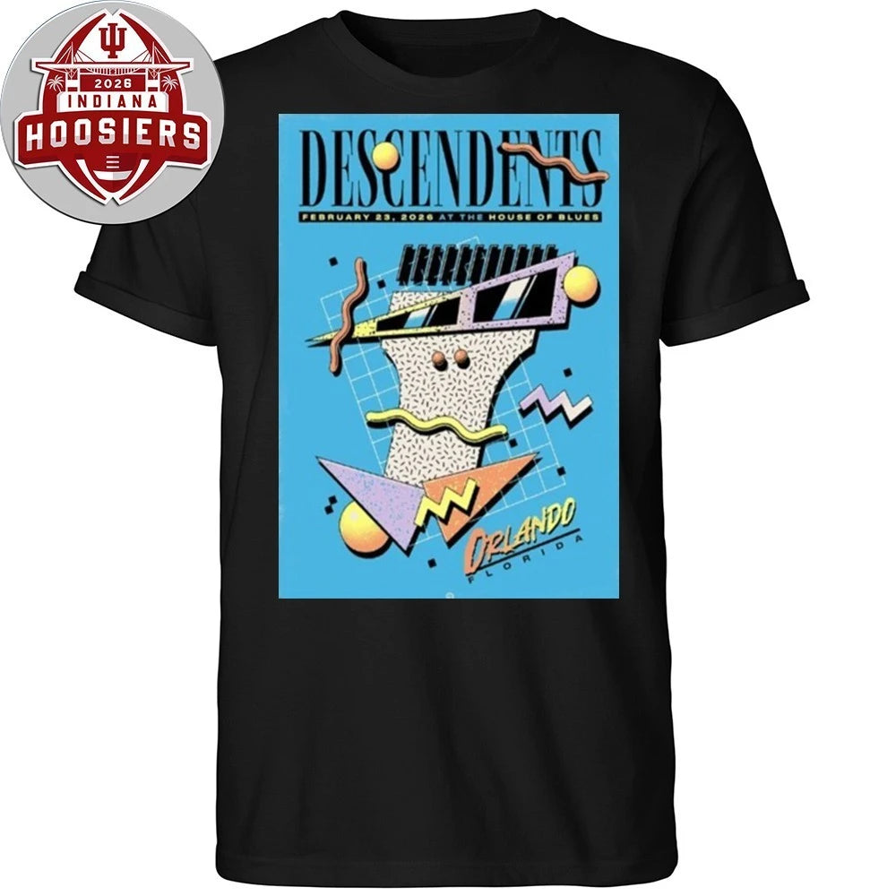 Descendents Orlando Florida 2026 Official Poster For Show At The House Of Blues On February 2026 Poster T-Shirt