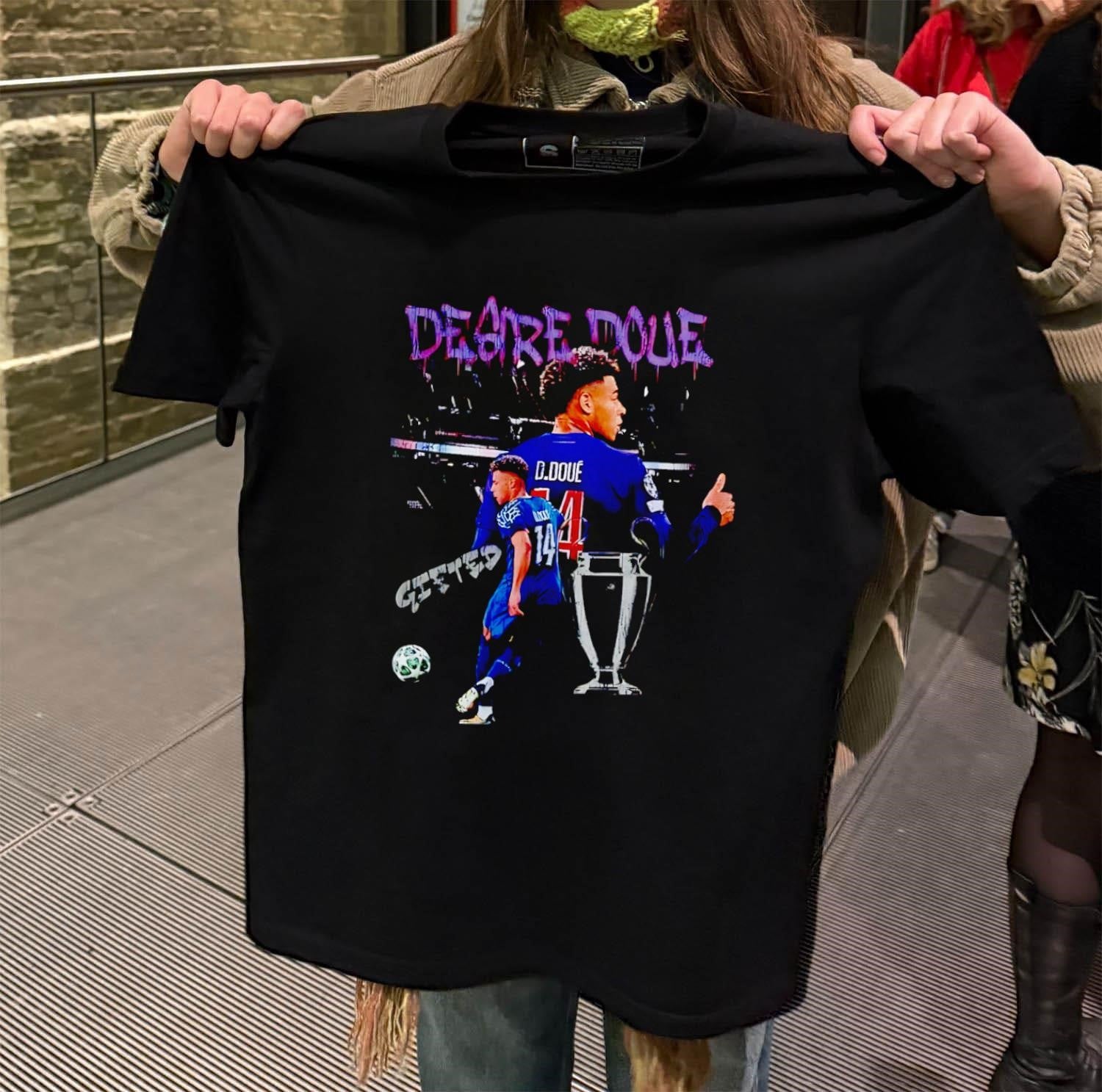 Desire Doue D. Doue 14 Gifted Football Player shirt