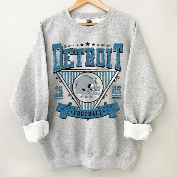 Detroit American Football Team Est 1929 Shirt, Fan Football Shirt Unisex Tshirt Sweatshirt Youth-Tshirt Youth-Sweatshirt...