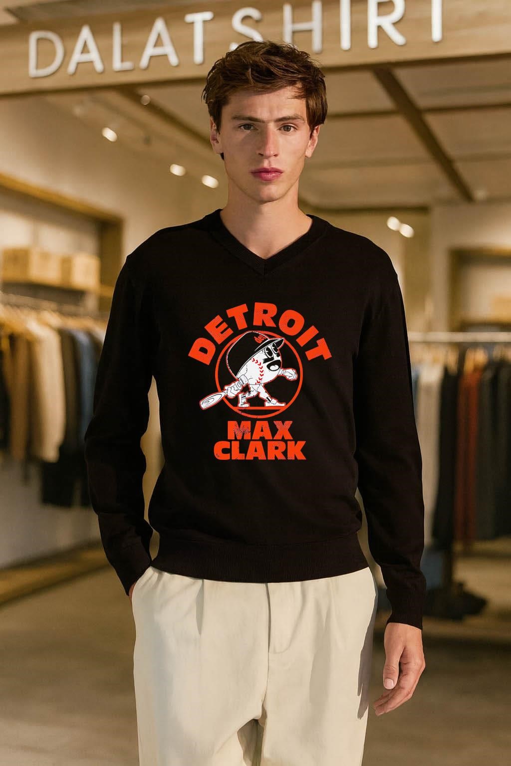 Detroit Max Clark Baseball retro shirt