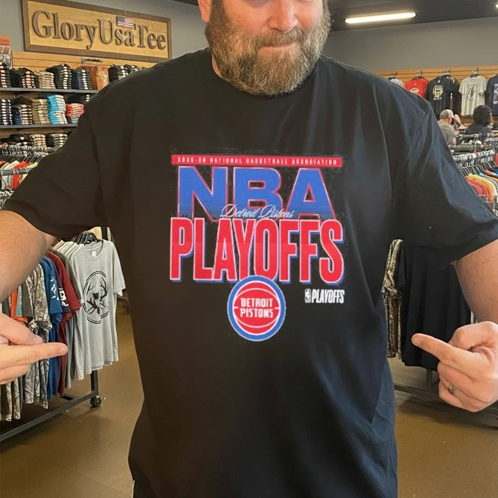 Detroit Pistons Black 2026 NBA Playoffs T-Shirt