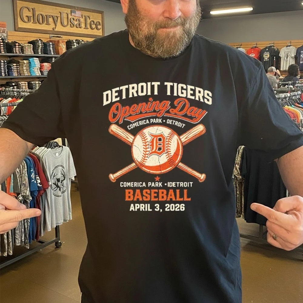 Detroit Tigers Opening Day 2026 Shirt