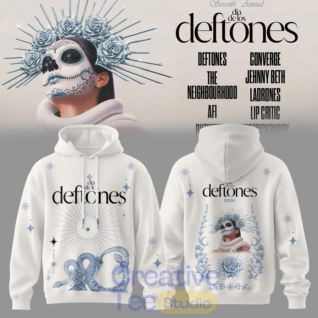 Dia De Los Deftones 2026 White Edition Hoodie
